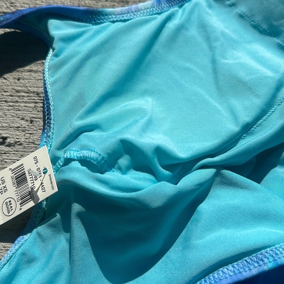 Aerie Babewatch Cheekiest One-Piece Swimsuit Big Surf Blue NWT - Picture 7 of 7
